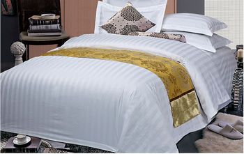 酒店布草賓館床上用品四件套工廠直銷(xiāo) 可定制全棉三分條好質(zhì)量_佛山市
